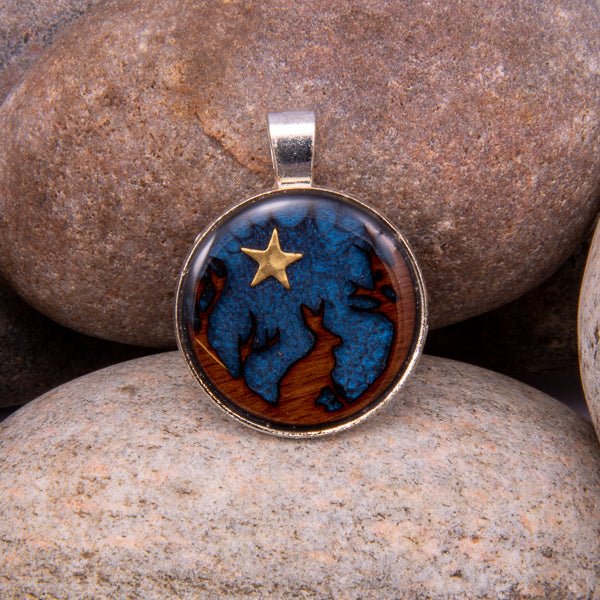 Handcrafted Bespoke Forest Hare Pendant; set in Silver Effect metal bezel.| Jabbawocky Crafts (jabbawockycrafts.co.uk)